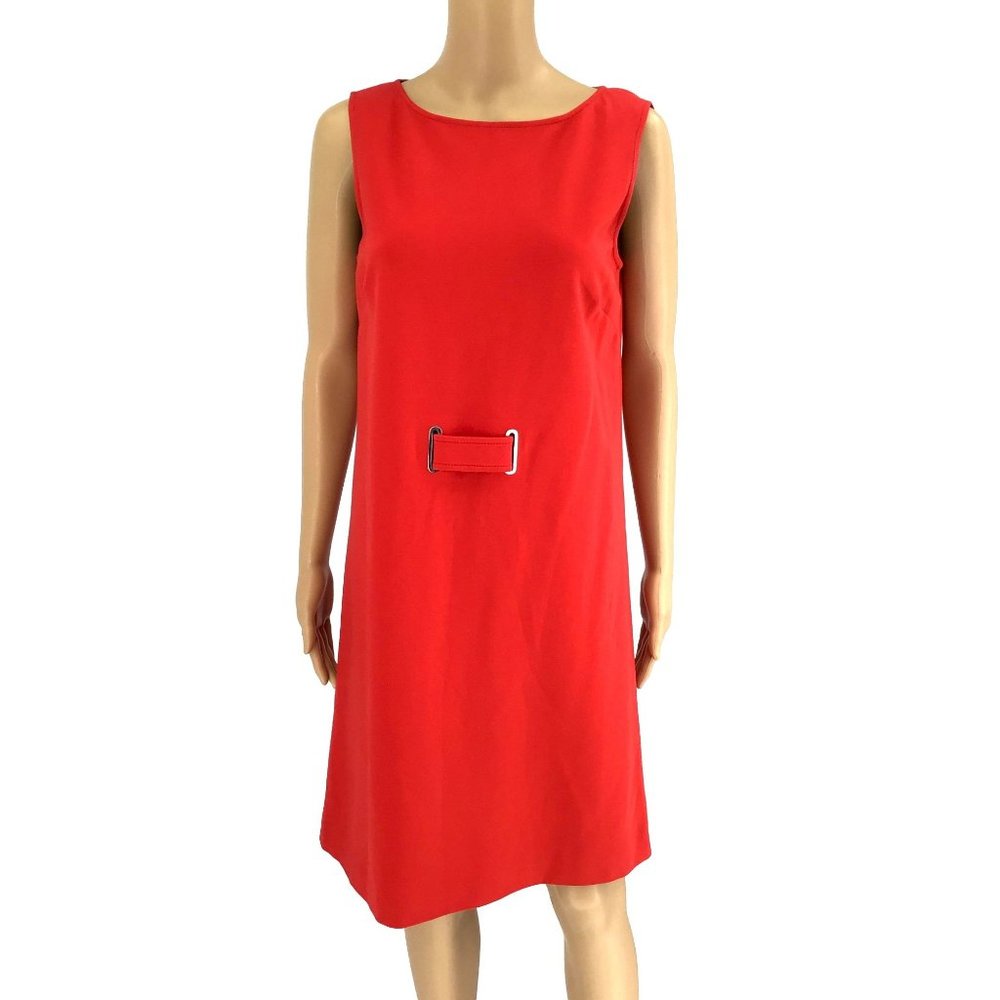 SoCa St. John Elegant Red Midi Dress